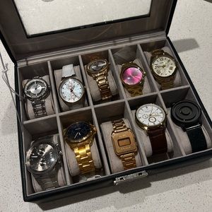 Watch Collection With Watch Case